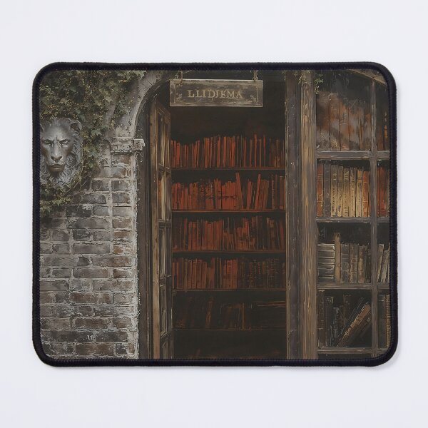 Item preview, Antique Book Shop Ivy Brick Wall Art designed and sold by DarkHolyQueen.