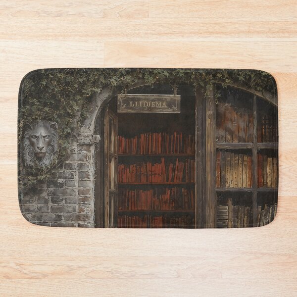 Item preview, Antique Book Shop Ivy Brick Wall Art designed and sold by DarkHolyQueen.
