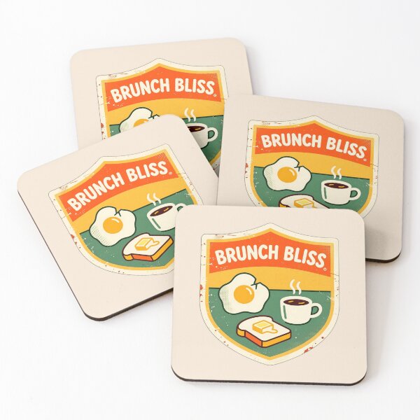 Item preview, Brunch Bliss Badge Retro Vintage Design designed and sold by Arte-Excellency.