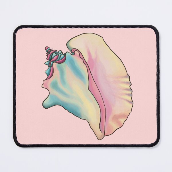 Item preview, Beachy Psychedelic Pastel Conch Shell designed and sold by FebruaryBloom.