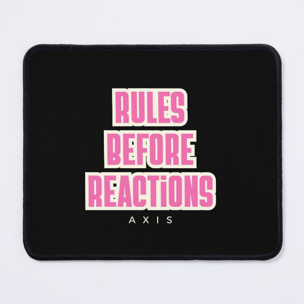 Item preview, Rules Before Reactions – Discipline Mindset Typography Design designed and sold by AXIS-EQUILIBRIO.