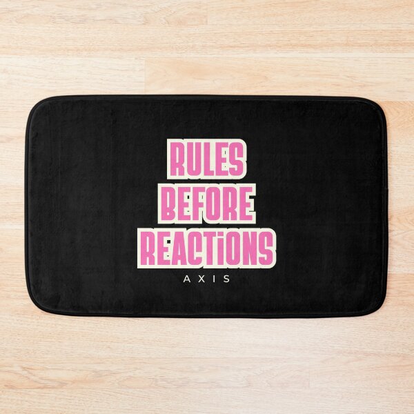 Item preview, Rules Before Reactions – Discipline Mindset Typography Design designed and sold by AXIS-EQUILIBRIO.