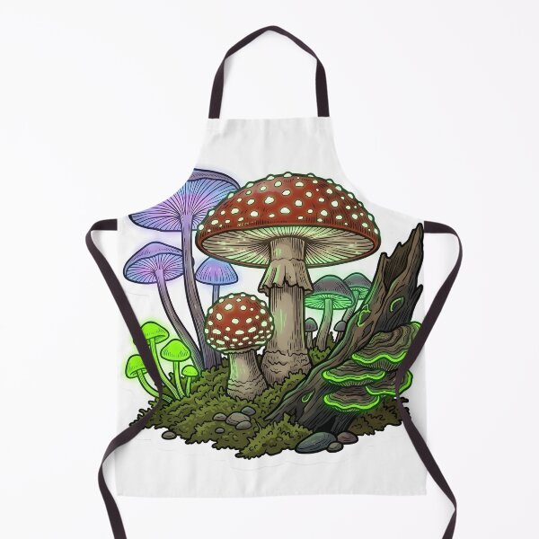 Item preview, Bioluminescent Mushroom Forest Goblincore Goth Nature Fungi Aesthetic designed and sold by StickyGuys.