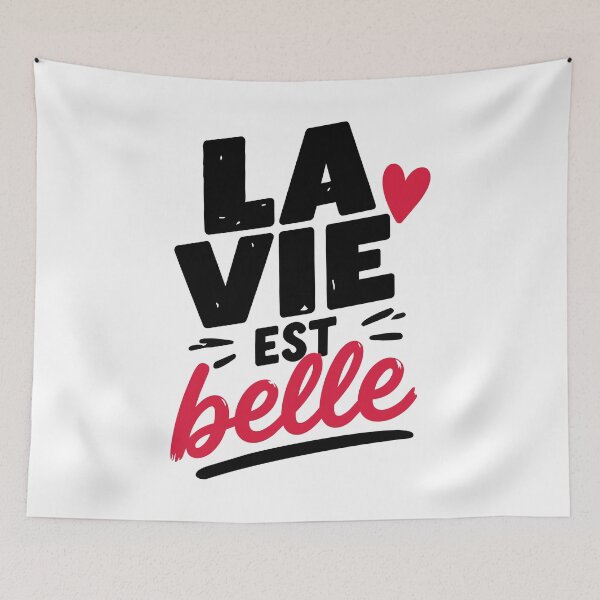 Item preview, 'La Vie Est Belle' Travel Quote Sticker – French Inspirational Travel Sticker designed and sold by Olivra.