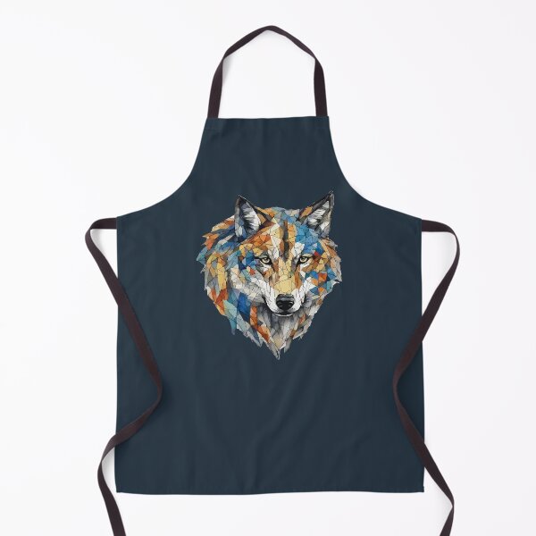 Item preview, Geometric Mosaic Wolf – Modern Animal Art designed and sold by Tklezardesigns.