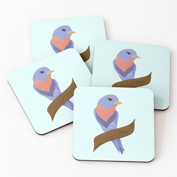 Item preview, Bright Eyes Bluebird Illustration designed and sold by FebruaryBloom.