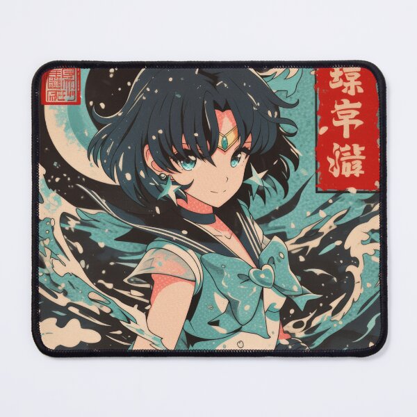 Item preview, Sailor Mercury Retro Poster designed and sold by AnimeArsenalPrints.