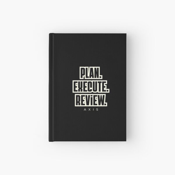 Item preview, Plan Execute Review – Trading Discipline Mindset Typography Design designed and sold by AXIS-EQUILIBRIO.