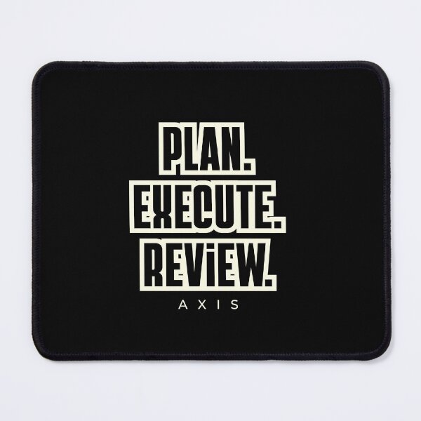 Item preview, Plan Execute Review – Trading Discipline Mindset Typography Design designed and sold by AXIS-EQUILIBRIO.