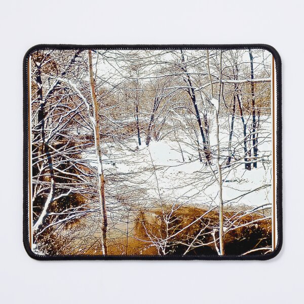 Item preview, Snow Covered Stream Banks, Pennsylvania Winter, Digital Illustration designed and sold by AMacGPhilly.