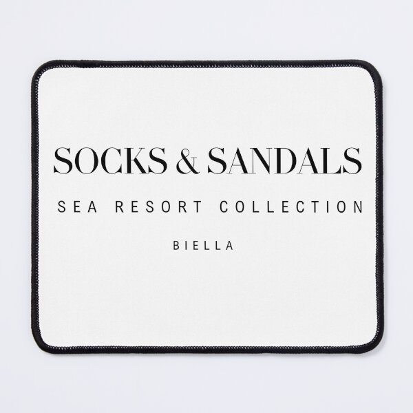 Item preview, Socks and Sandals Fake Luxury Brand Parody - Biella Sea Resort designed and sold by TheItaliandilemma.