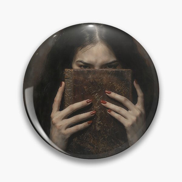 Item preview, The Secret Grimoire Gothic Girl With Book Art designed and sold by DarkHolyQueen.