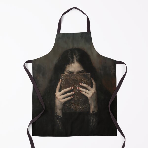 Item preview, The Secret Grimoire Gothic Girl With Book Art designed and sold by DarkHolyQueen.