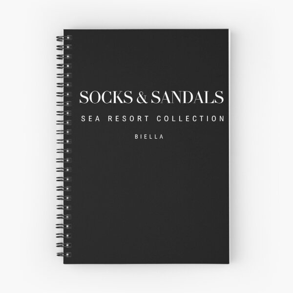 Item preview, Socks and Sandals Fake Luxury Brand Parody - Biella Sea Resort Dark Version designed and sold by TheItaliandilemma.