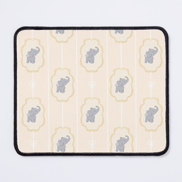 Item preview, Lemon Elephant white pinstripe pattern designed and sold by Lockets Little Notes.