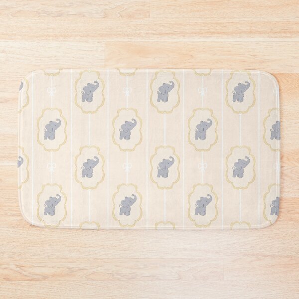 Item preview, Lemon Elephant white pinstripe pattern designed and sold by Lockets Little Notes.