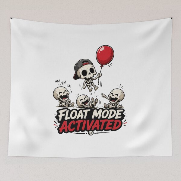 Item preview, Laughing Skeletons Float Mode Activated Graphic Art designed and sold by LOLKart.