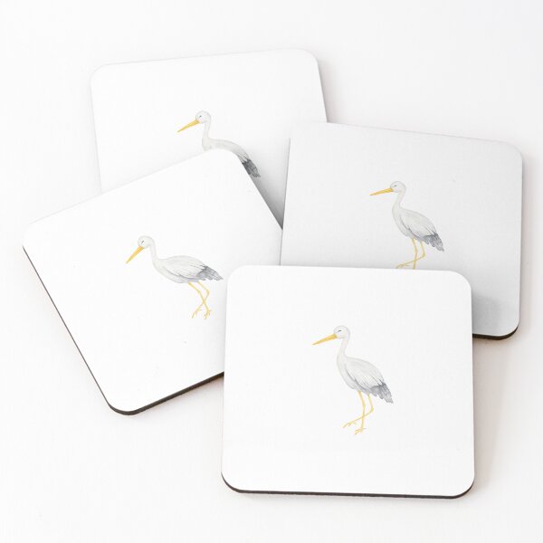 Item preview, Elegant White Heron Illustration designed and sold by AchraffPrint.