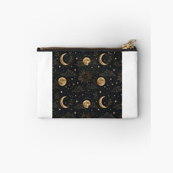 Item preview, Celestial Night Sky Pattern – Moon, Sun & Stars Seamless Design designed and sold by MadPig-Studio.