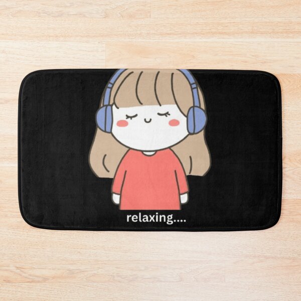Item preview, Relaxing Girl Headphones Shirt Chill Mood Cute Aesthetic Music Tee designed and sold by SOLIORA  ATELIER.
