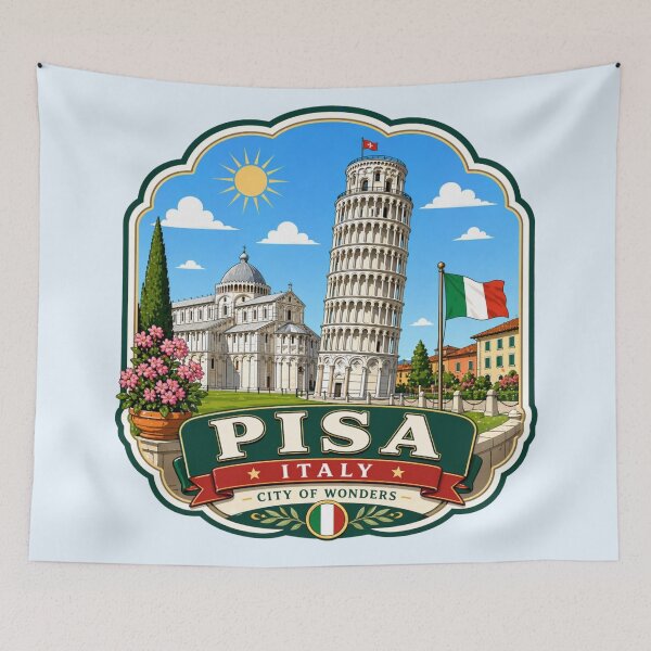 Item preview, Pisa, Italy - City of Wonders designed and sold by Myra365Art.