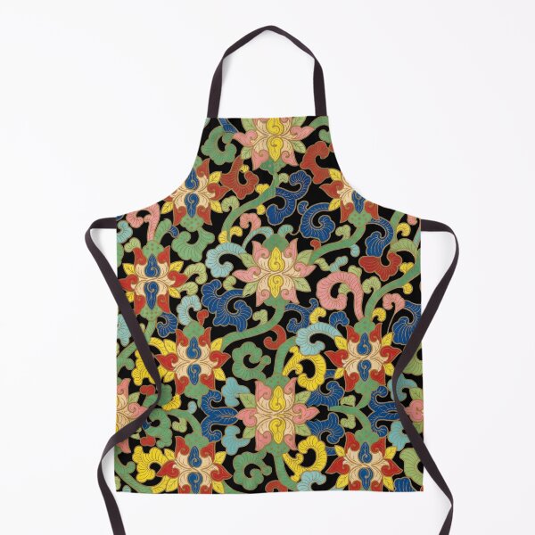 Item preview, Hana Tsuru — Japanese Floral Scroll Brocade in Bloom designed and sold by LouDSarG.