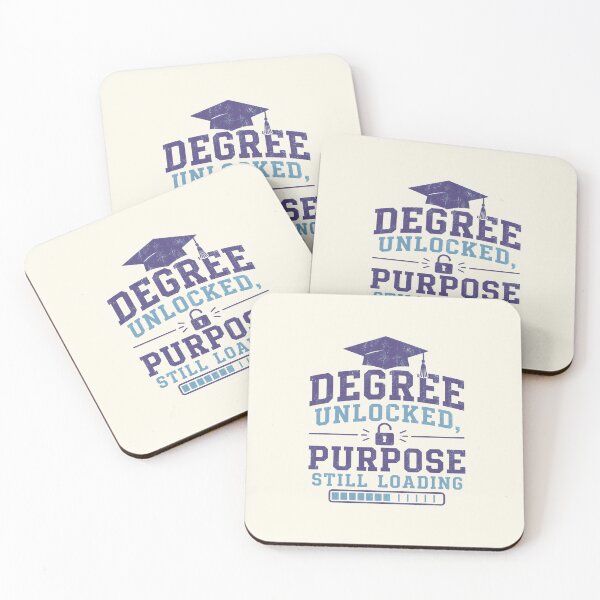 Item preview, Degree Unlocked Purpose Still Loading Graduation designed and sold by DemureArtsy.
