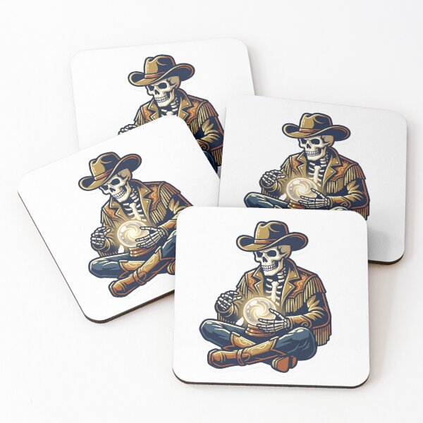 Item preview, Western Gothic Skeleton Cowboy Mystic Desperado Goth Aesthetic designed and sold by StickyGuys.