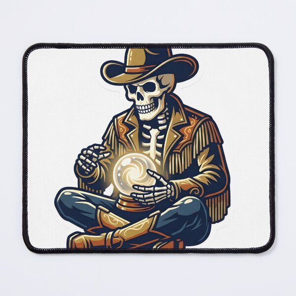 Item preview, Western Gothic Skeleton Cowboy Mystic Desperado Goth Aesthetic designed and sold by StickyGuys.