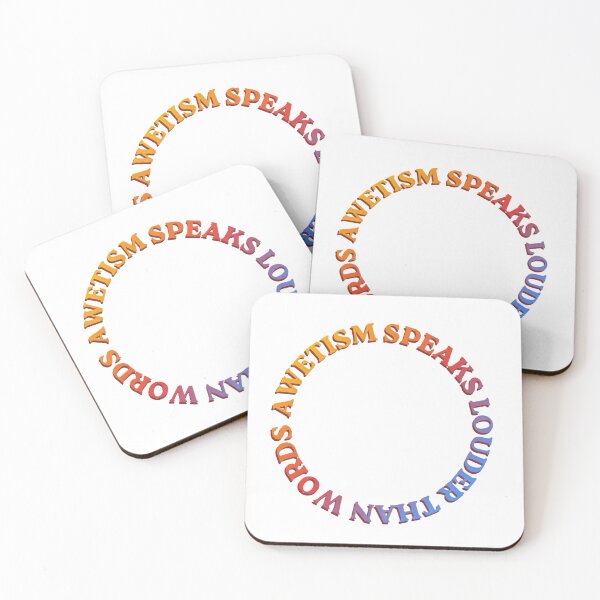 Item preview, AWETISM SPEAKS LOUDER THAN WORDS designed and sold by awetismspeaks.