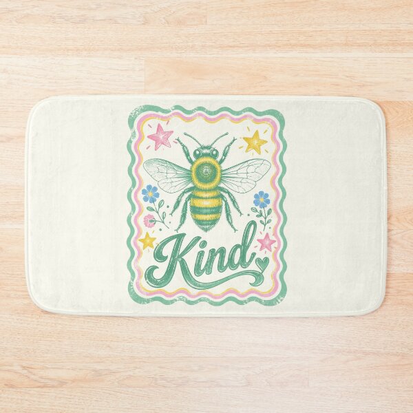 Item preview, Bee Kind — Vintage Floral Bee Illustration designed and sold by FrescoDesign.