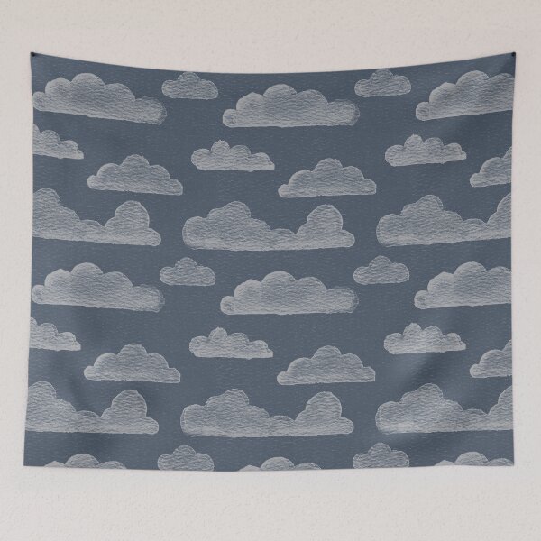Item preview, Dreamtime Clouds Watercolor Pattern - Dusk + Fog designed and sold by Irene Estelle.