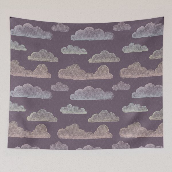 Item preview, Dreamtime Clouds Watercolor Pattern - Fig + Fawn designed and sold by Irene Estelle.