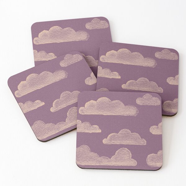 Item preview, Dreamtime Clouds Watercolor Pattern - Beet + Melon designed and sold by Irene Estelle.