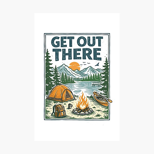 Item preview, Outdoor Adventure Camping T-Shirt designed and sold by Matinez Pink.