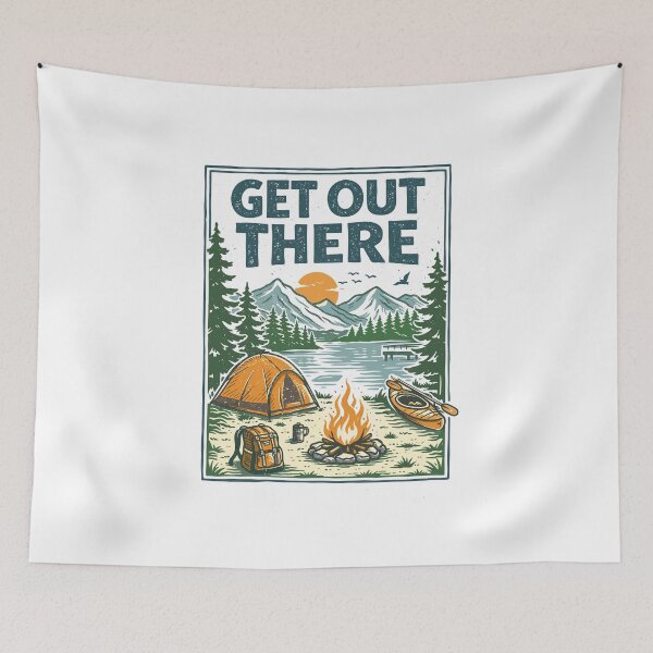 Item preview, Outdoor Adventure Camping T-Shirt designed and sold by Matinez Pink.