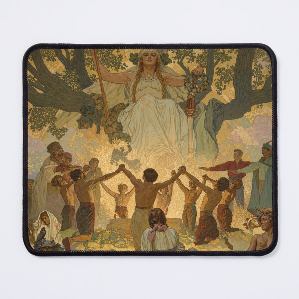 Item preview, Art Nouveau Mythic Ritual Illustration Sacred Dance Scene for Symbolism Art Lovers SEO Tags: designed and sold by RickE.