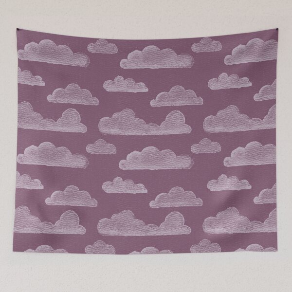 Item preview, Dreamtime Clouds Watercolor Pattern - Beet + Dust designed and sold by Irene Estelle.