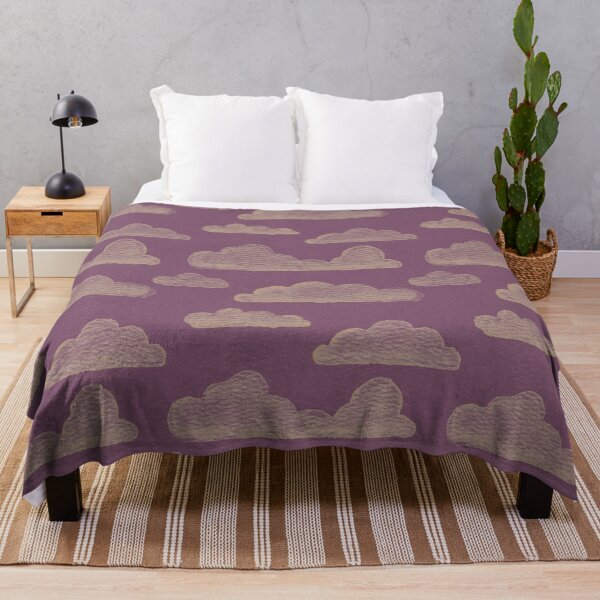 Item preview, Dreamtime Clouds Watercolor Pattern - Beet + Fawn designed and sold by Irene Estelle.