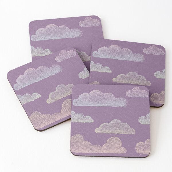 Item preview, Dreamtime Clouds Watercolor Pattern - Plum + Rainbow Sorbet designed and sold by Irene Estelle.