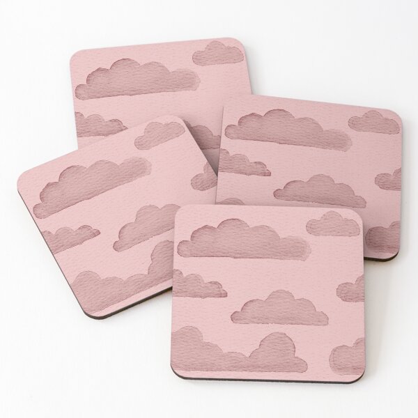 Item preview, Dreamtime Clouds Watercolor Pattern - Rose + Ruby designed and sold by Irene Estelle.