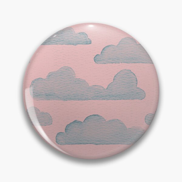 Item preview, Dreamtime Clouds Watercolor Pattern - Rose + Peacock designed and sold by Irene Estelle.
