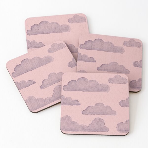 Item preview, Dreamtime Clouds Watercolor Pattern - Rose + Beet designed and sold by Irene Estelle.