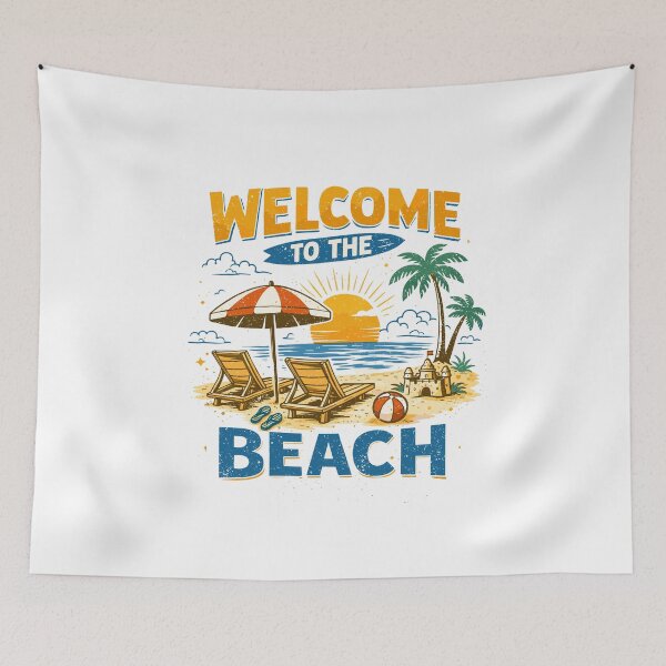 Item preview, Beach Welcome T-Shirt designed and sold by Matinez Pink.