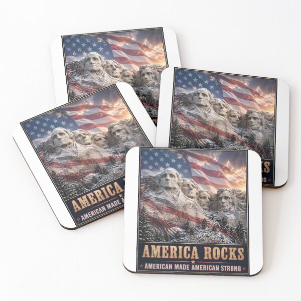 Item preview, America Rocks Mount Rushmore with American Flag designed and sold by KingsVision.