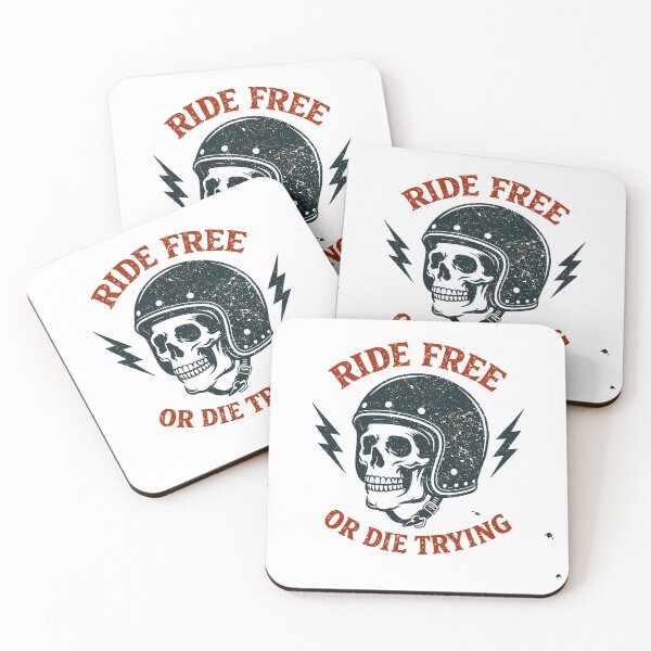 Item preview, Ride Free Motorcycle Skull T-Shirt designed and sold by Matinez Pink.