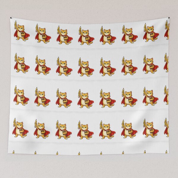 Item preview, HERO CAT - STICKER designed and sold by CROFTARTS.