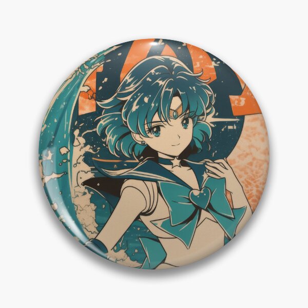 Item preview, Sailor Mercury Retro Tidal Wave  designed and sold by AnimeArsenalPrints.