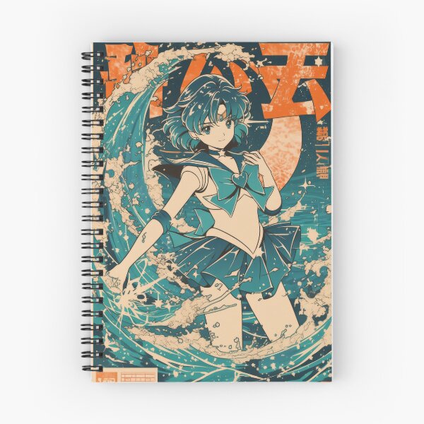 Item preview, Sailor Mercury Retro Tidal Wave  designed and sold by AnimeArsenalPrints.