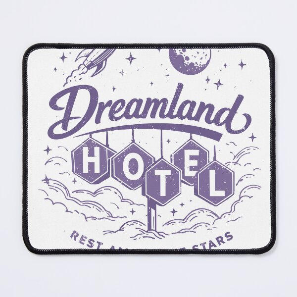 Item preview, Dreamland Hotel Space Themed T-Shirt designed and sold by Matinez Pink.